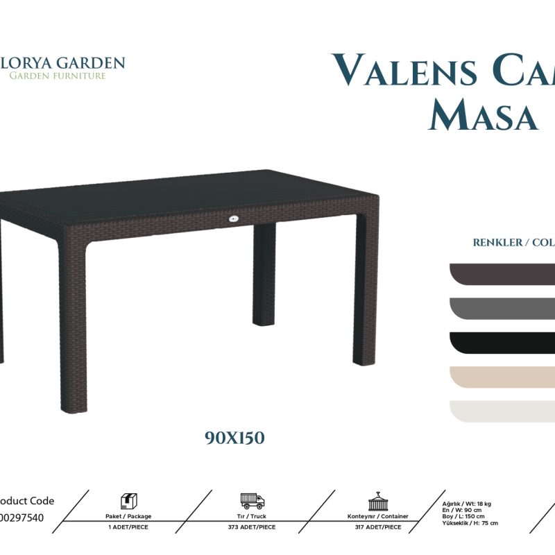 Valens Camsız Masa