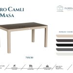 Retro Camlı Masa