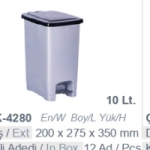 ÇK-4280 10 Litre Pedallı Çöp Kovası çöp kovası konteyneri