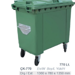 ÇK-770 770 Litre Çöp Konteyneri çöp kovası konteyneri