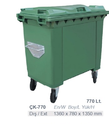 ÇK-770 770 Litre Çöp Konteyneri çöp kovası konteyneri